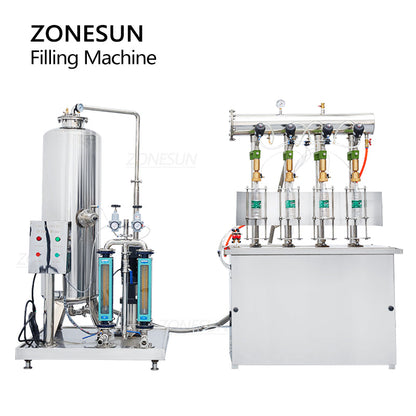 Zonesun ZS-CF4 Counter Pressure Filler for Carbonated Drinks