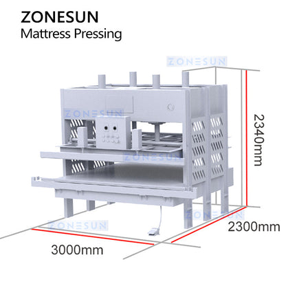 Zonesun ZS‑PCD1 Hydraulic Mattress Compression Machine for Efficient Shipping