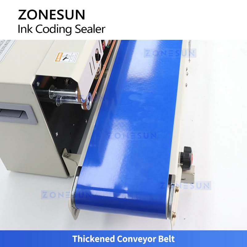 ZONESUN ZS-FR1000 Automatic Continuous Band Sealer with Date Coding for Plastic & Foil Bags