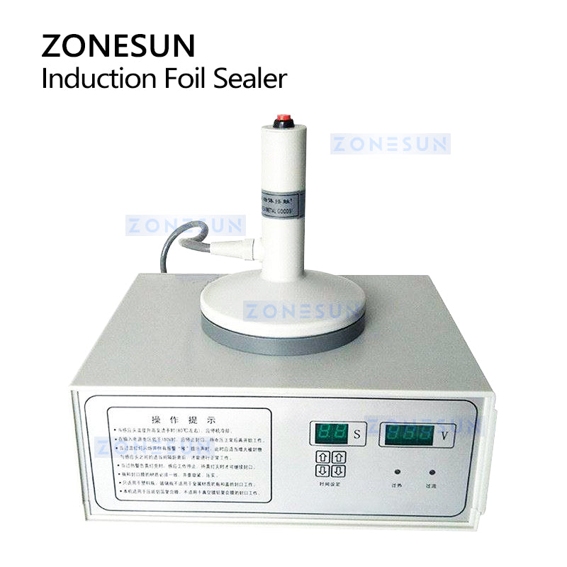 ZONESUN ZS-FK500 Induction Sealing Machine For Aluminum Foil PP PET HDPE 50–130mm