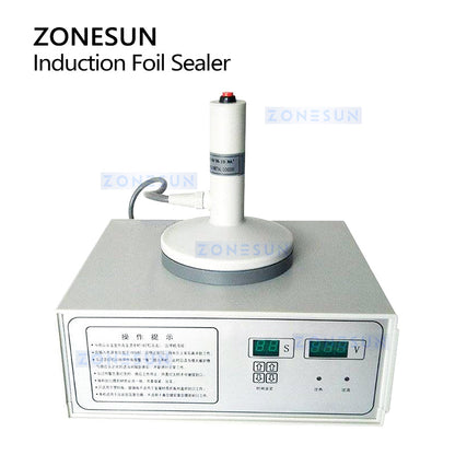 ZONESUN ZS-FK500 Induction Sealing Machine For Aluminum Foil PP PET HDPE 50–130mm