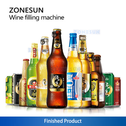 Zonesun ZS‑WFC18 Fully Automatic Beer Bottling and Capping Monoblock