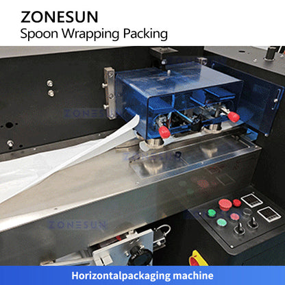 ZONESUN ZS-DFSP350 High-Speed Disposable Cutlery Wrapping Machine for Tableware Sets