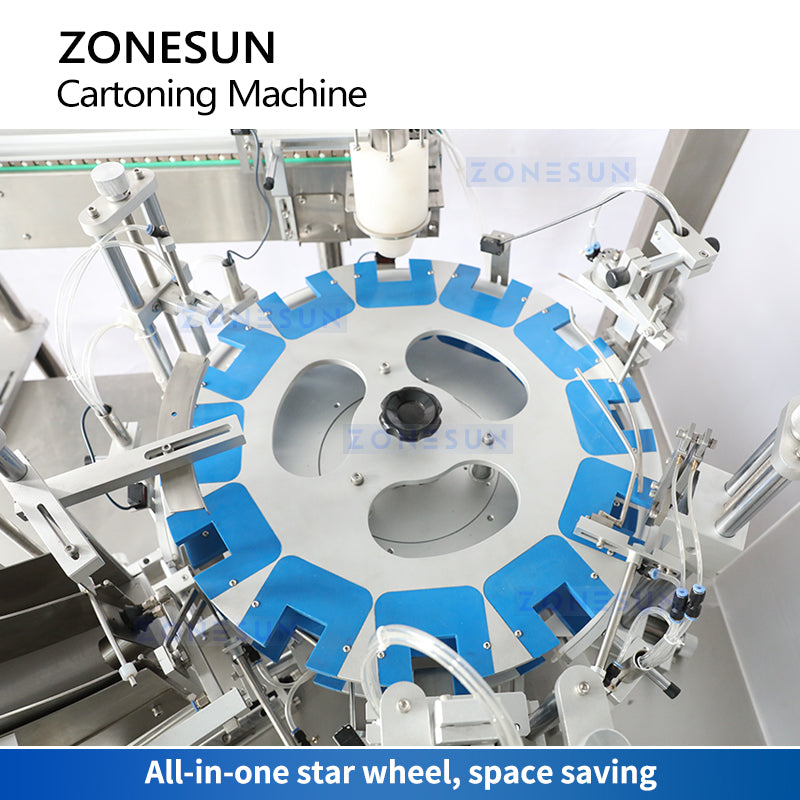 ZONESUN ZS-MSZH50L Auto Vertical Cartoning and Box Sealing Machine