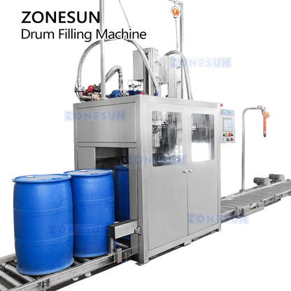 ZONESUN ZS-YTW200L Automatic Barrel Liquid Filling Machine for Containers in Chemical Lubricant Detergent Quantitative Filler