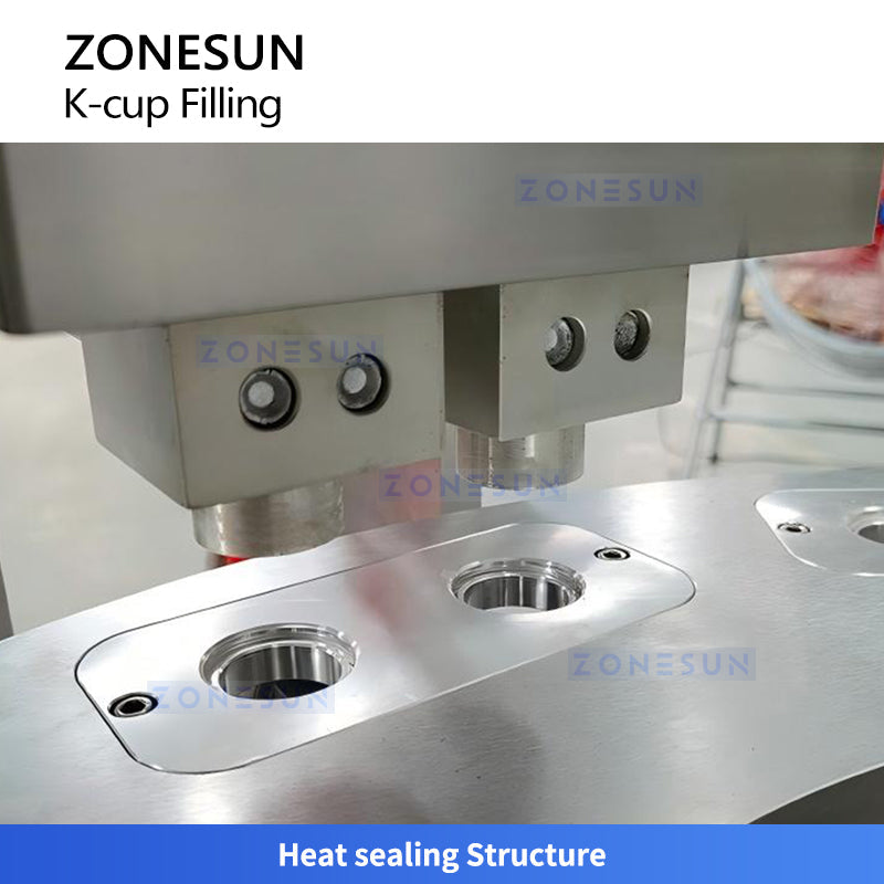 ZONESUN ZS-KCFC2A Automatic Dual-Station Coffee Capsule Filling & Sealing Machine for Pods