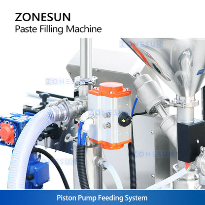 ZONESUN ZS‑WCHJ1C Beheizter Pastenfüller mit Rührwerk & Wassertank