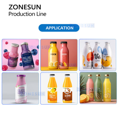 Zonesun ZS-XFCL12 High Speed Glass Bottle Filling and Capping Monoblock
