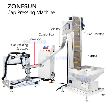 ZONESUN ZS-SGYG01 Automatic Lid Pressing Machine for Yogurt & Ice Cream Cups