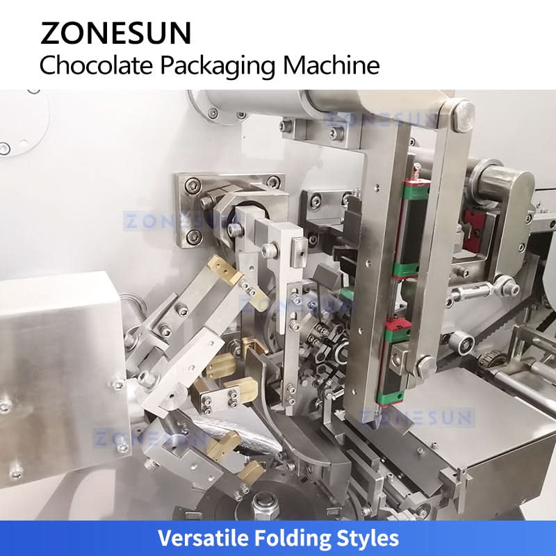 ZONESUN ZS-CWM2 Automatic Envelope Fold Wrapping Machine for Chocolate Bars & Tablets