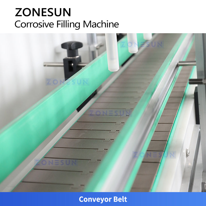 ZONESUN ZS-YTCR12A Automatic Corrosive Liquid Filling Machine Chemicals Gravity Filler
