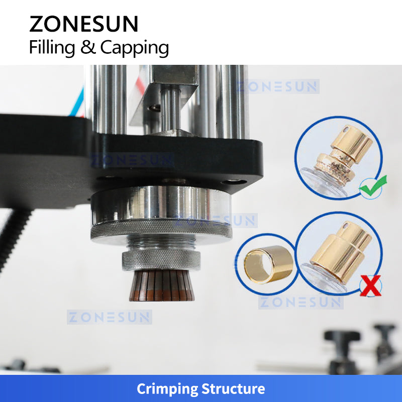 ZONESUN ZS-AFC25 Rotary Perfume Bottle Filling Capping Machine