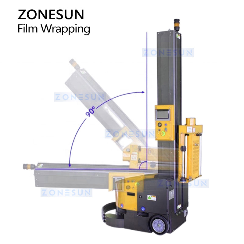 ZONESUN ZS-YPWM1 Mobile Robotic Pallet Wrapper for Warehouses and Logistics Centers