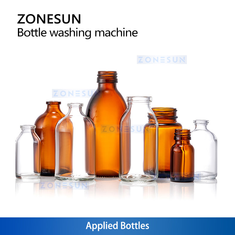 ZS-UWB5 Ultrasonic Bottle Washer for Glass & Plastic 6000BPH
