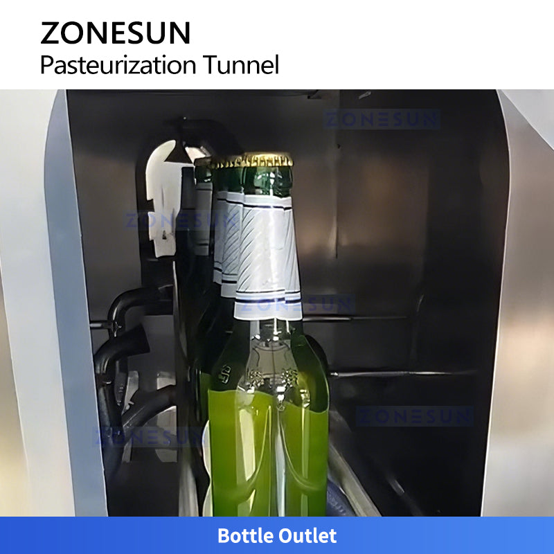 ZONESUN ZS-PM2 Tunnel Pasteurizer With Washing Dryer for Bottled Beverage Process