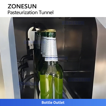 ZONESUN ZS-PM2 Tunnel Pasteurizer With Washing Dryer for Bottled Beverage Process