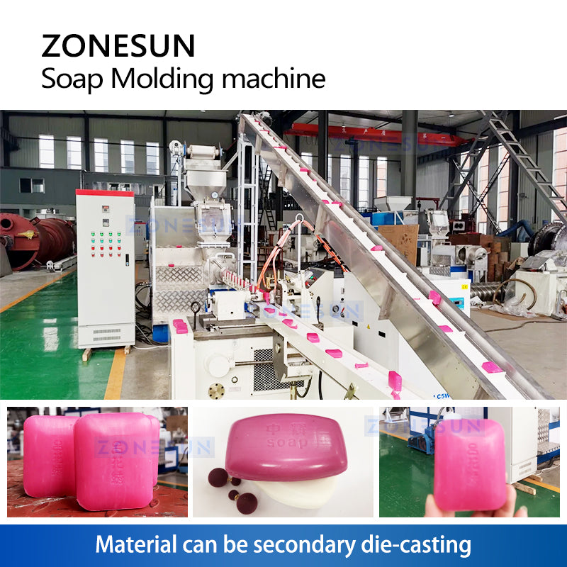 Zonesun ZS‑SM120 Automatic Soap Bar Maker with Customizable Molds