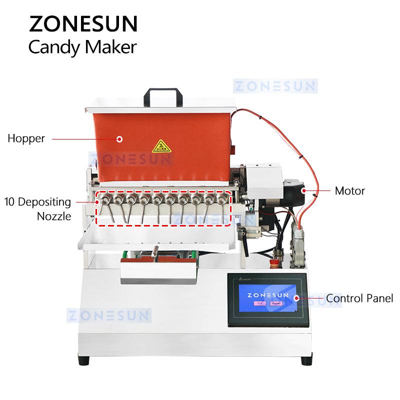ZONESUN ZS-GD10 Semi-automatic Candy Chocolate Depositing Machine