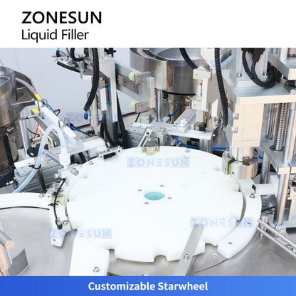 ZONESUN ZS-AFC7-1 Compact Liquid Filler Capping Machine for Eye Drops & Oils