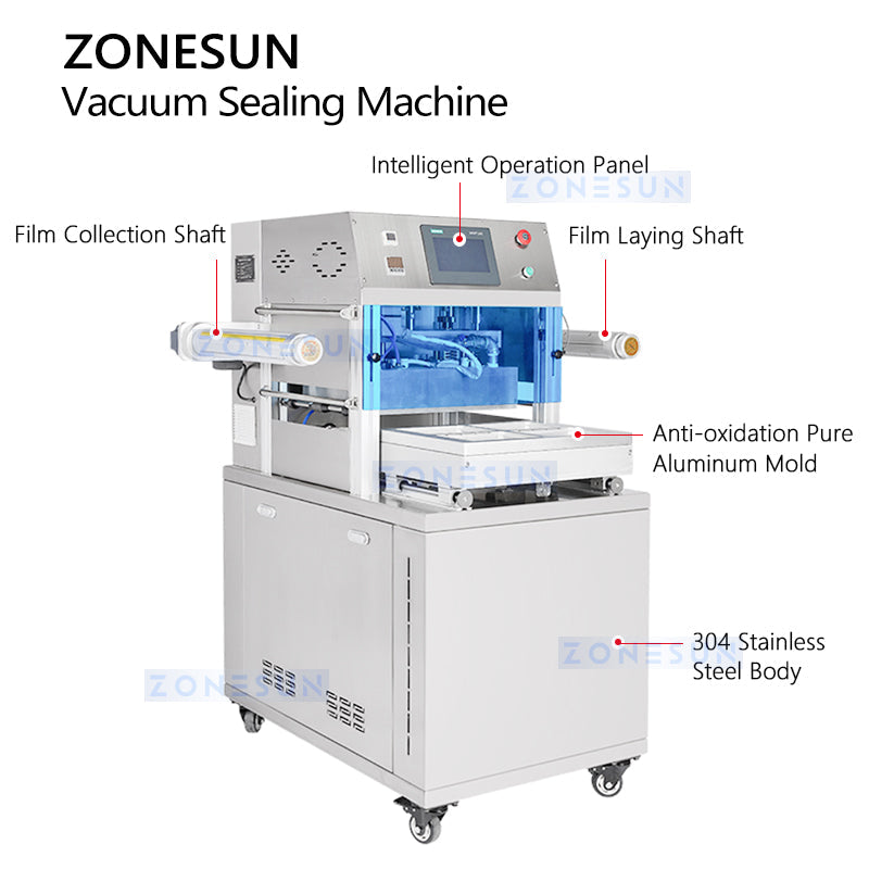 Zonesun ZS-VSP4 Vacuum Skin Packaging Machine for Food Extended Shelf Life Sealer