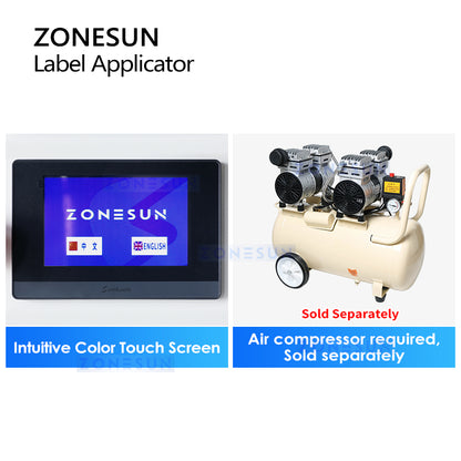 ZONESUN ZS-TB805 Semi-Auto Labeling Machine for Irregular Bottles