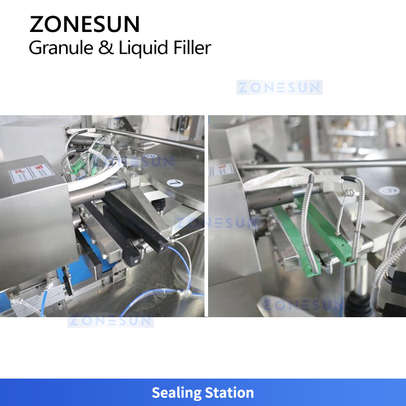 ZONESUN ZS-ZY300 Rotary Pouch Multigrain Porridge Packaging Machine for Food Granules Liquids Filling Sealing