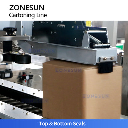 Zonesun ZS-FAL180V5 Cartoning Line with Integrated Packing and Sealing