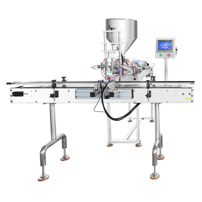 ZONESUN ZS-FAL180C8 Máquina de llenado, tapado y etiquetado de pasta de escritorio con 2 boquillas
