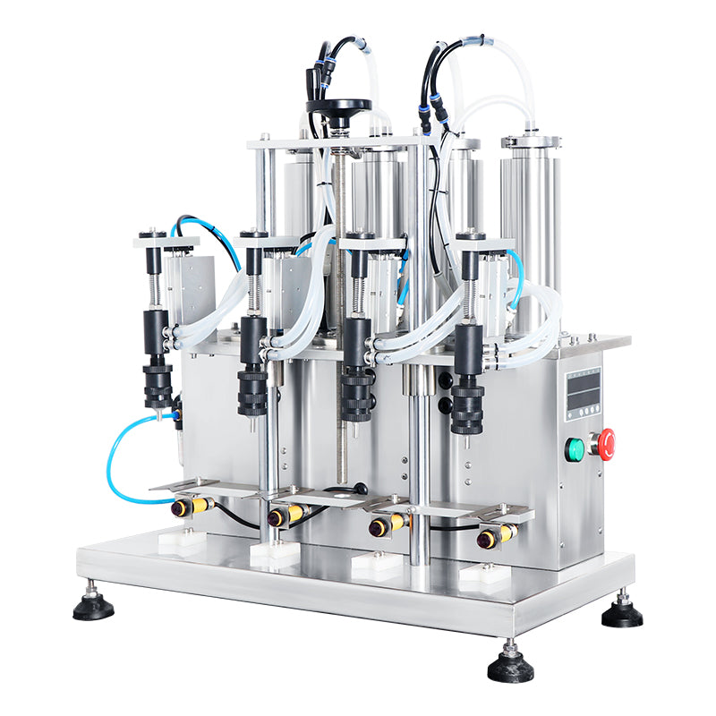 ZONESUN ZS-YTZL500 Semi-Automatic Vacuum Liquid Filling Machine for Perfume & Essential Oil (1-4 Nozzles Optional)