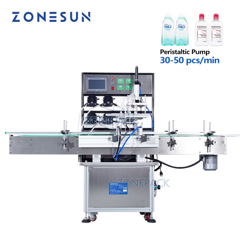 ZONESUN ZS-VTPP80C Automatic Peristaltic Pump Bottle Filling Machine