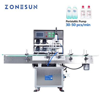 ZONESUN ZS-VTPP80C Automatic Peristaltic Pump Bottle Filling Machine