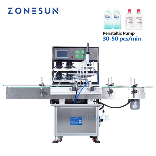 ZONESUN ZS-VTPP80C Automatic Peristaltic Pump Bottle Filling Machine