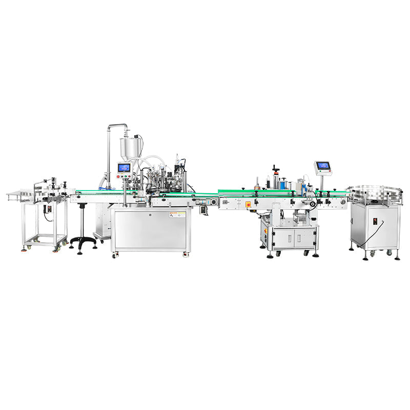 ZONESUN ZS-FAL180F4 Rotary Syrup Thick Paste Sauce Filling & Labeling Production Line
