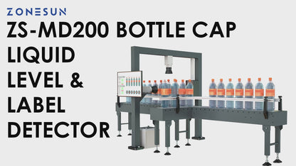 ZONESUN ZS-MD200 Automatic Vision Inspection System –Bottle Cap Liquid Level & Label Quality Control Machine
