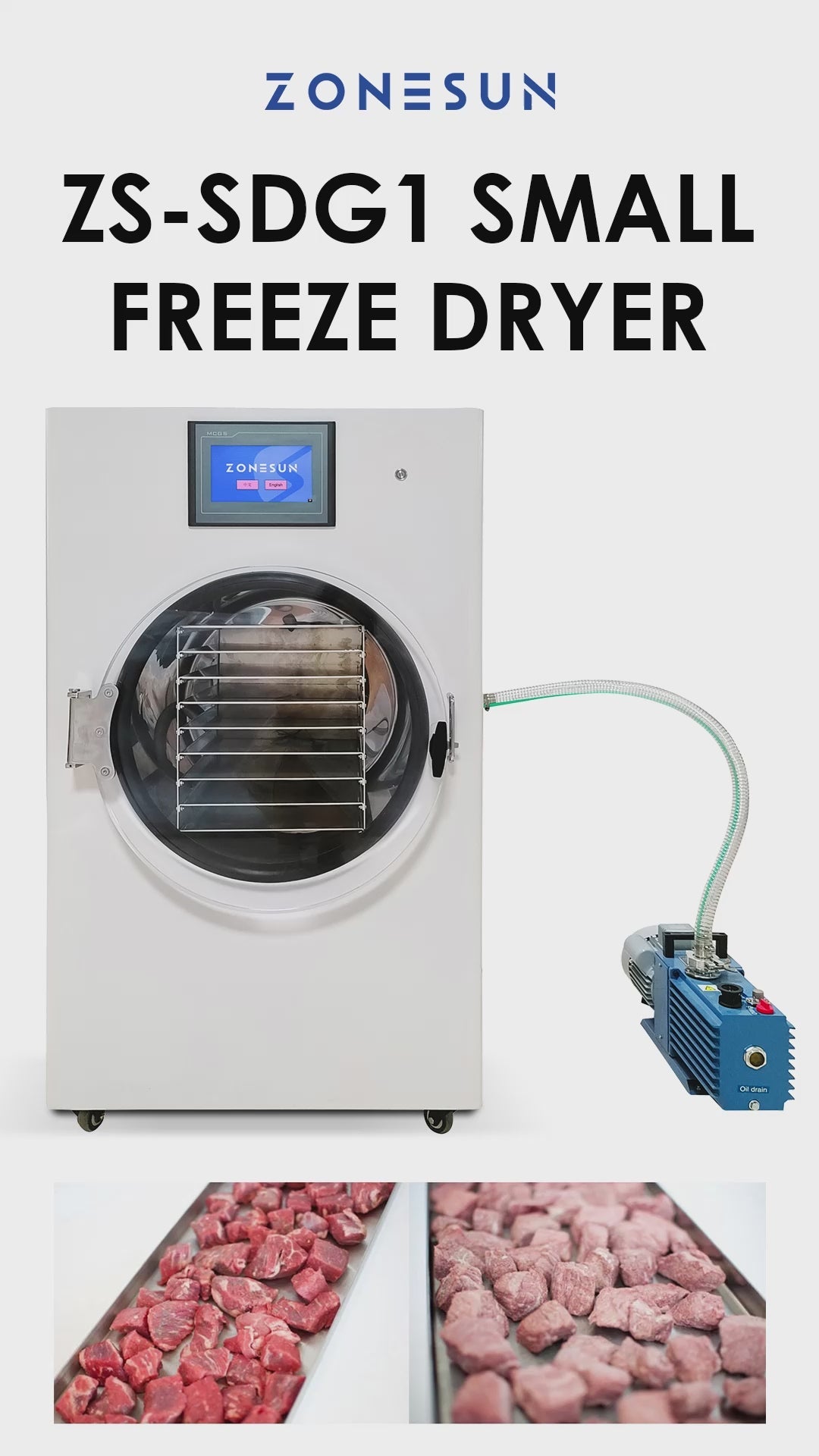 Zonesun ZS‑SDG1 Compact Home Freeze Dryer for Long‑Lasting Freshness