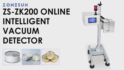 ZONESUN ZS-ZK200 Automatic Non-Contact Vacuum Detector for Glass Bottles & Tinplate Cans