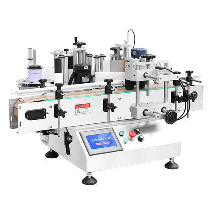 ZONESUN ZS-TB500R Desktop Round Bottle Wrap Label Applicator for Small Production