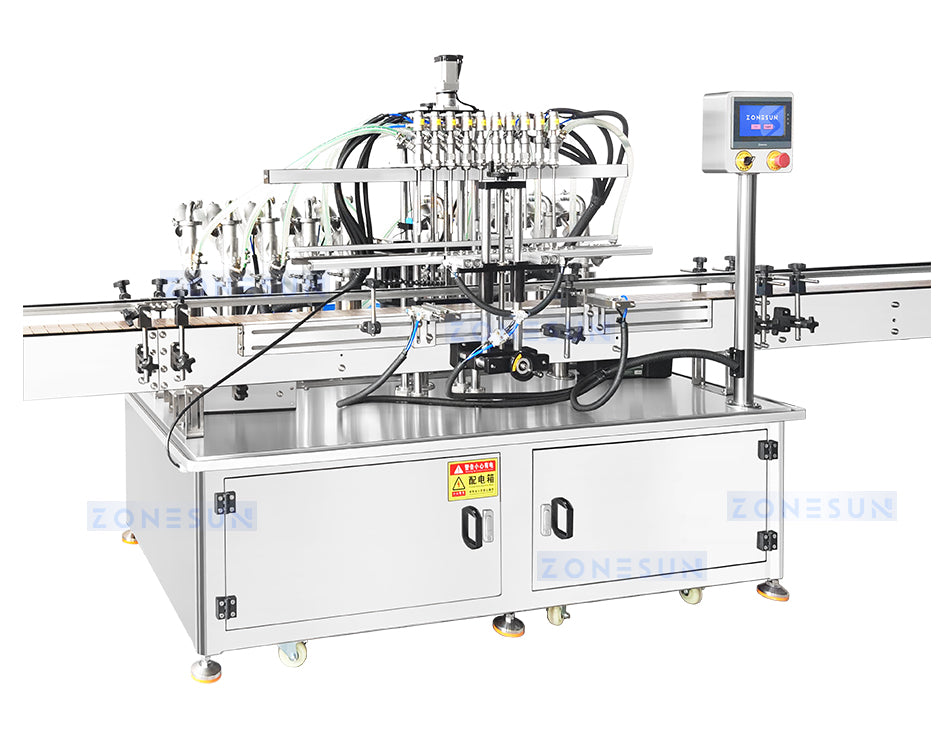 ZONESUN ZS-SV10HS Automatic Servo Piston Filling Machine 10-Head Paste Filler