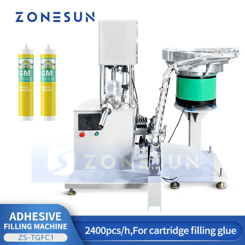 ZONESUN ZS-TGFC1 Caulking Silicone Sealant Filling and Sealing Machine Automatic Cartridge Packing Machine