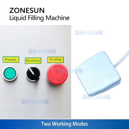 ZONESUN ZS-YTFS2 Pneumatic Dual-Nozzle Liquid Filling Machine