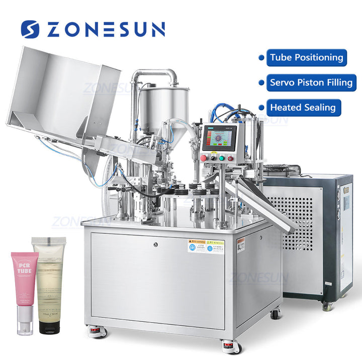 Riempitrice e sigillatrice automatica per tubetti in plastica e composito Zonesun ZS‑FS007U