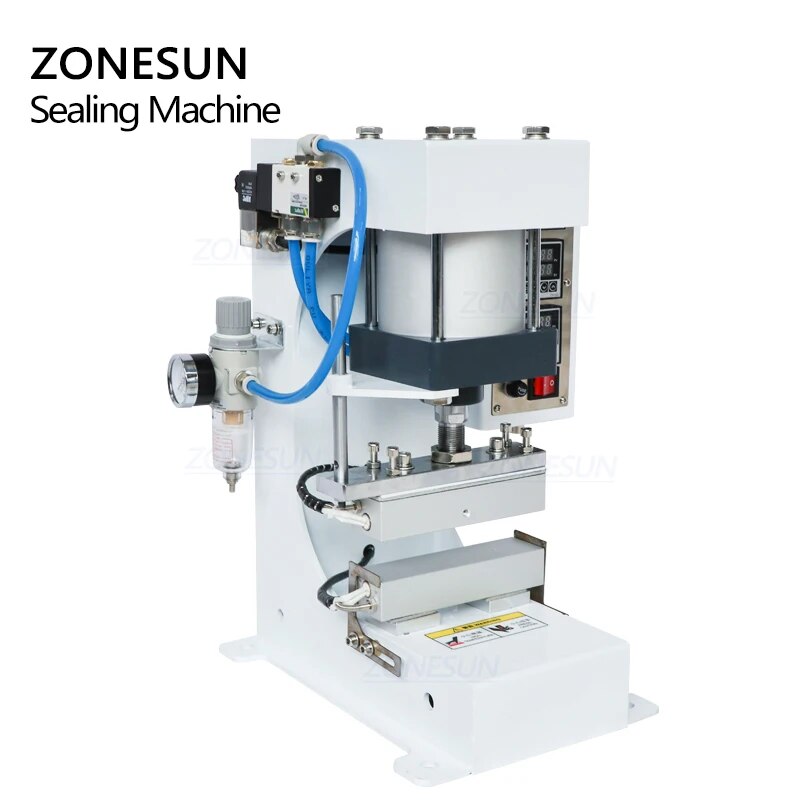 ZONESUN ZY-819G Industrial Pneumatic Bag Sealer Heavy Duty Foil Pouch Heat Sealing Machine