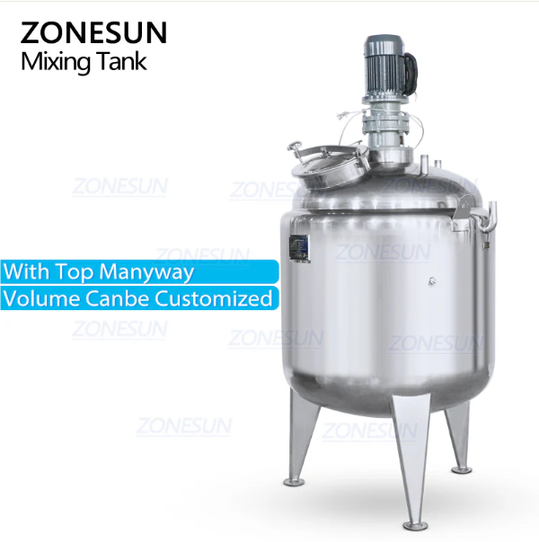 ZONESUN ZS-MB1000L Stainless Steel Paste Heating & Mixing Tank