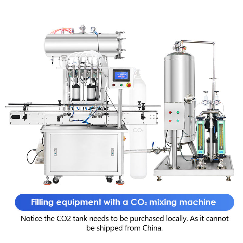 ZONESUN ZS-ACF6 Automatic High-Speed Carbonated Drink Bottle Filling Machine