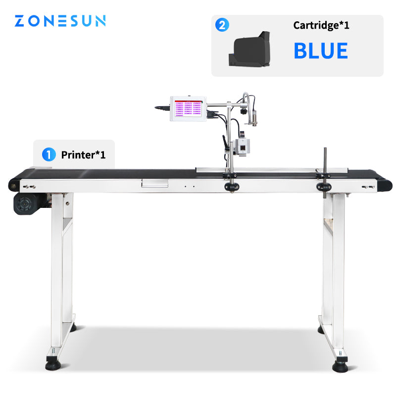 ZONESUN ZS-DC127 Inline Printer with Conveyor for Packaging Lines