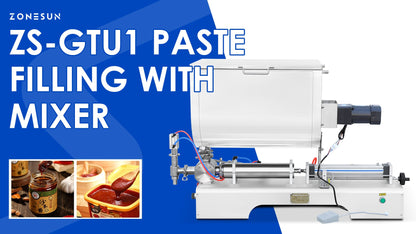 ZONESUN ZS-GTU1 Pneumatic Paste Filler with Mixer & Multi Nozzles