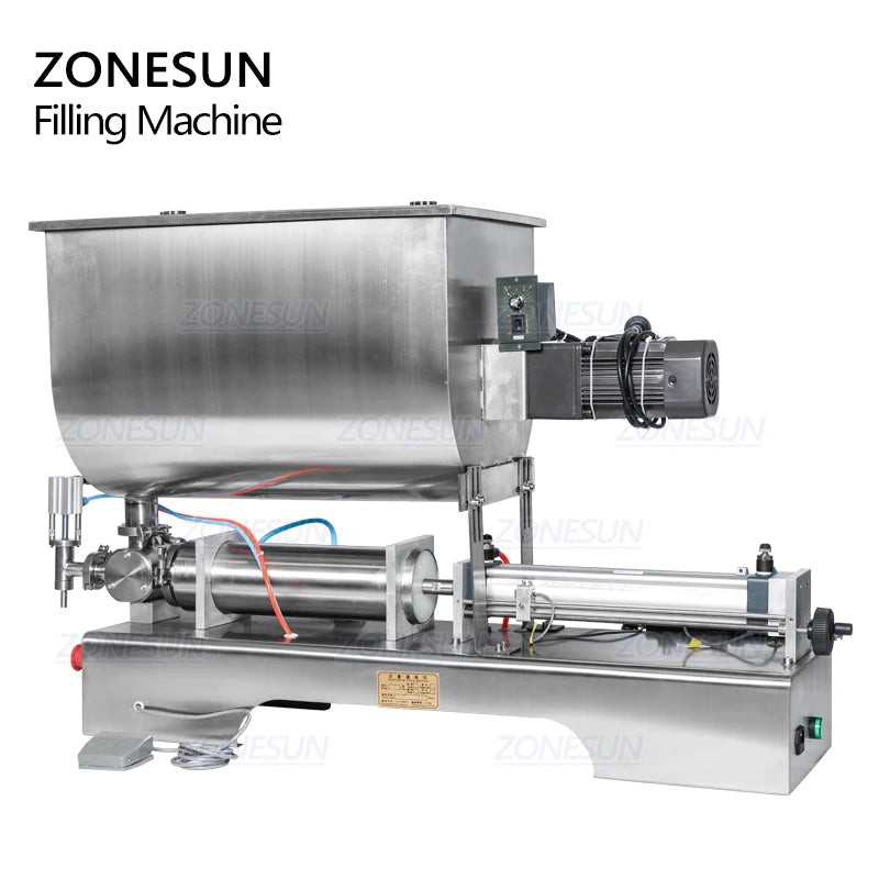 ZONESUN ZS-GTU1 Pneumatic Paste Filler with Mixer & Multi Nozzles
