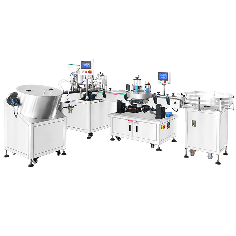 ZONESUN ZS-AFCL5 Automatic Gear Pump Filling Capping Labeling Line for Cosmetic Liquids