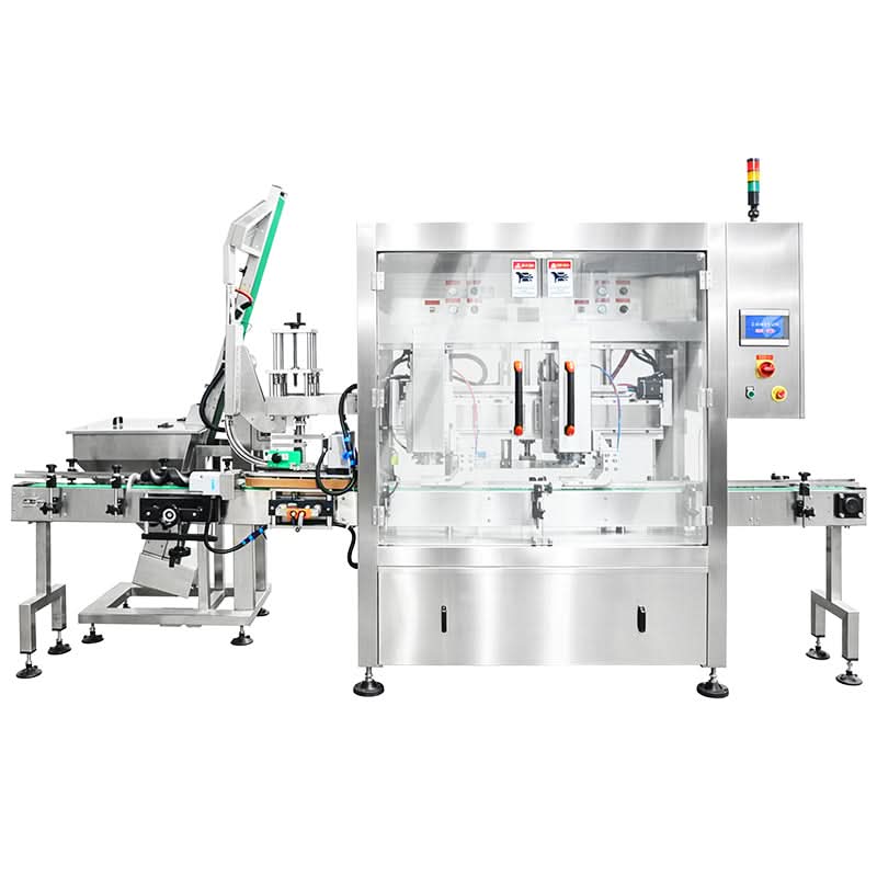 ZONESUN ZS-AFK180 Automatic Double Head Tracking Vacuum Capping Machine for Glass Jars with Metal Lug Caps