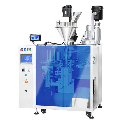 ZONESUN ZS-AFS09 Automatic Powder Filling and Sealing Machine for Premade Pouches with Vacuum Dust Collector System